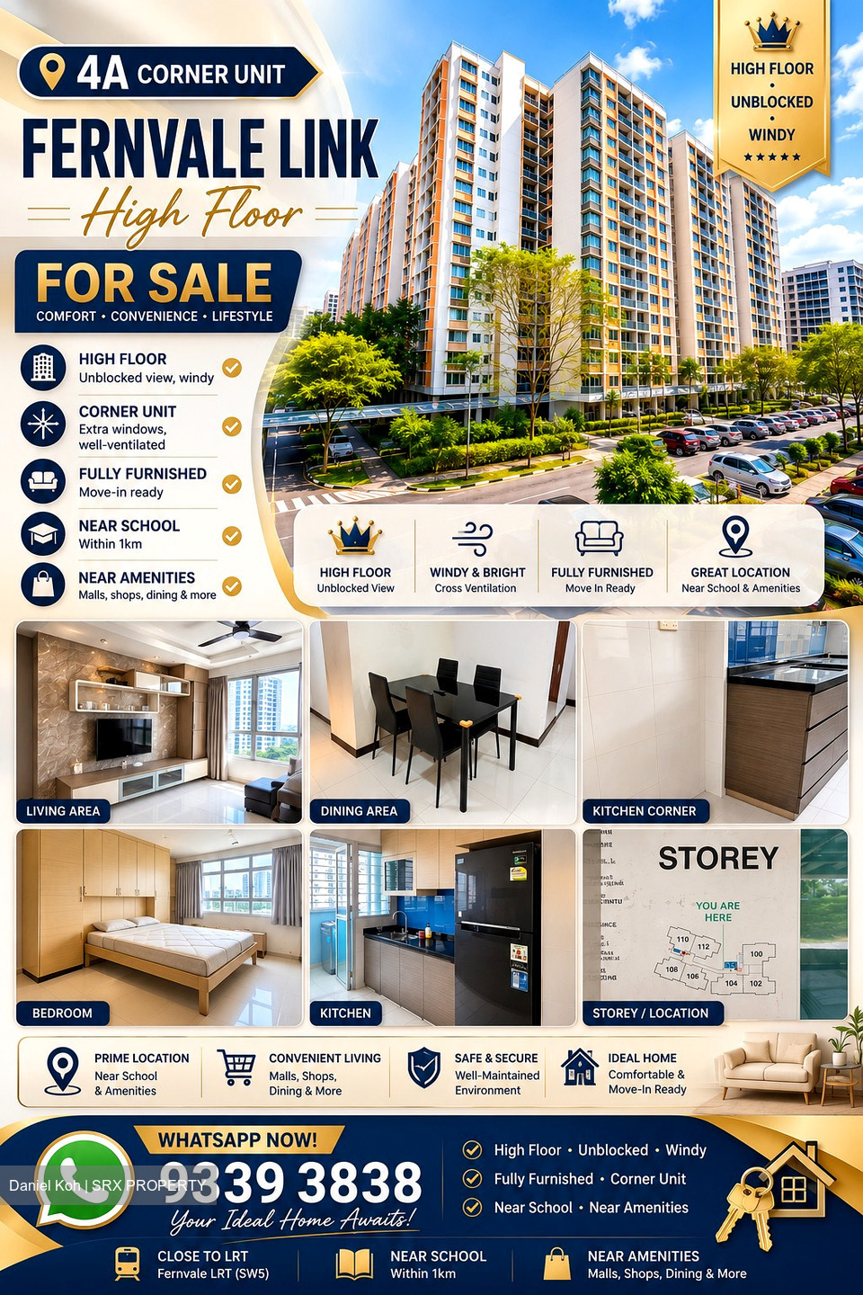 Blk 416A Fernvale Riverbow (Sengkang), HDB 4 Rooms #594127291